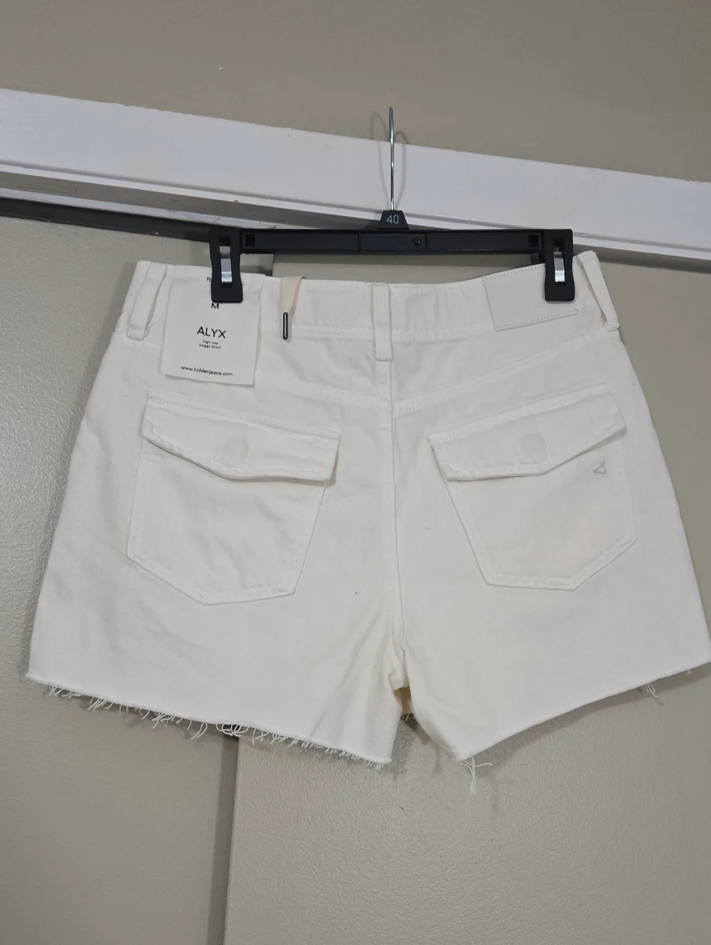 Hidden Alyx Women's High Rise Baggy Drawstring Denim Shorts Sz Medium NWT